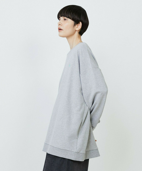 FRAPBOIS(フラボア)の「パーキートレーナー(スウェット・レディース・グレー/ネイビー・2/1)」の18枚目の写真