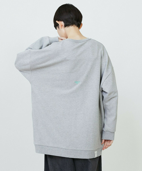 FRAPBOIS(フラボア)の「パーキートレーナー(スウェット・レディース・グレー/ネイビー・2/1)」の19枚目の写真