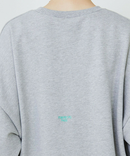 FRAPBOIS(フラボア)の「パーキートレーナー(スウェット・レディース・グレー/ネイビー・2/1)」の3枚目の写真