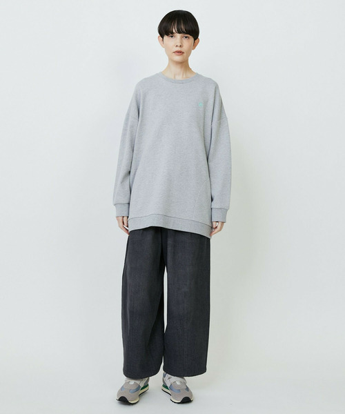 FRAPBOIS(フラボア)の「パーキートレーナー(スウェット・レディース・グレー/ネイビー・2/1)」の7枚目の写真