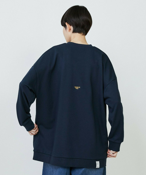 FRAPBOIS(フラボア)の「パーキートレーナー(スウェット・レディース・グレー/ネイビー・2/1)」の9枚目の写真