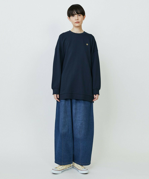 FRAPBOIS(フラボア)の「パーキートレーナー(スウェット・レディース・グレー/ネイビー・2/1)」の14枚目の写真