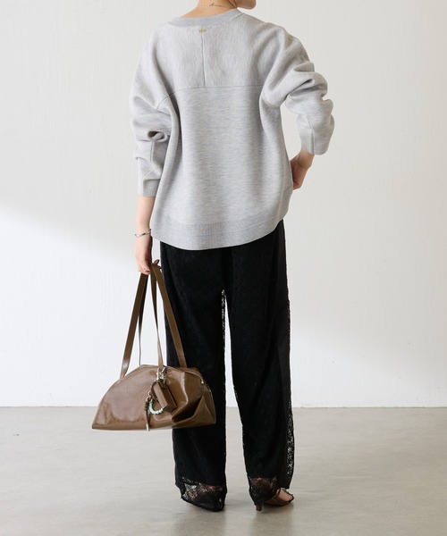 COLLAGE GALLARDAGALANTE（コラージュガリャルダガランテ）の「レースワイドパンツ（その他パンツ・レディース・ブラック/オフホワイト・FREE）」の17枚目の写真