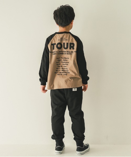 jeans-b（ジーンズベー）の「jeans-b/ジーンズベー NUMBER STUDIO　ロングTシャツ（Tシャツ/カットソー・キッズ・ベージュ/サンドベージュ/オフホワイト・160cm/150cm/140cm/130cm）」の9枚目の写真