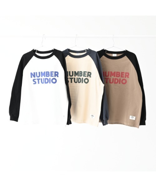 jeans-b（ジーンズベー）の「jeans-b/ジーンズベー NUMBER STUDIO　ロングTシャツ（Tシャツ/カットソー・キッズ・ベージュ/サンドベージュ/オフホワイト・160cm/150cm/140cm/130cm）」の13枚目の写真