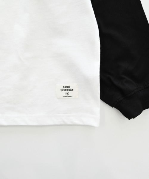 jeans-b（ジーンズベー）の「jeans-b/ジーンズベー NUMBER STUDIO　ロングTシャツ（Tシャツ/カットソー・キッズ・ベージュ/サンドベージュ/オフホワイト・160cm/150cm/140cm/130cm）」の19枚目の写真