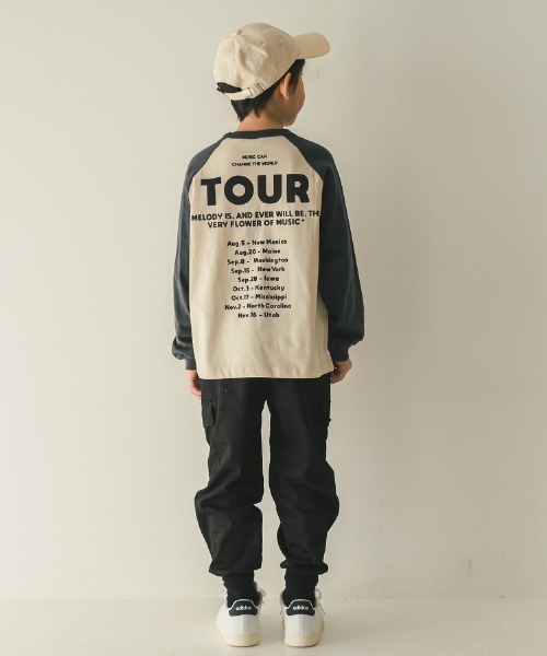 jeans-b（ジーンズベー）の「jeans-b/ジーンズベー NUMBER STUDIO　ロングTシャツ（Tシャツ/カットソー・キッズ・ベージュ/サンドベージュ/オフホワイト・160cm/150cm/140cm/130cm）」の12枚目の写真