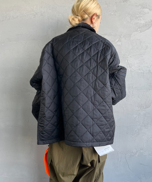 Barbour（バブアー）の「[Barbour/バブアー] OS TRANSPORT オーバーサイズ トランスポートキルティングジャケット（その他アウター・レディース・ブラック・38/36）」の8枚目の写真