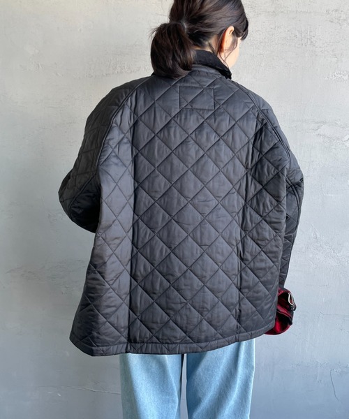 Barbour（バブアー）の「[Barbour/バブアー] OS TRANSPORT オーバーサイズ トランスポートキルティングジャケット（その他アウター・レディース・ブラック・38/36）」の18枚目の写真