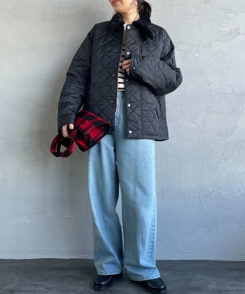 Barbour（バブアー）の「[Barbour/バブアー] OS TRANSPORT オーバーサイズ トランスポートキルティングジャケット（その他アウター・レディース・ブラック・38/36）」の19枚目の写真