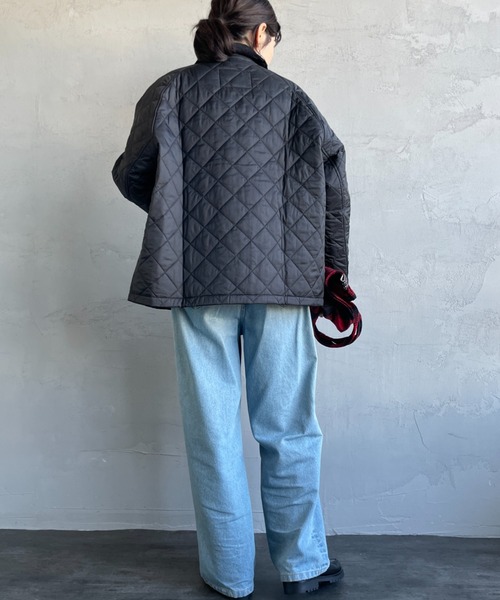 Barbour（バブアー）の「[Barbour/バブアー] OS TRANSPORT オーバーサイズ トランスポートキルティングジャケット（その他アウター・レディース・ブラック・38/36）」の21枚目の写真