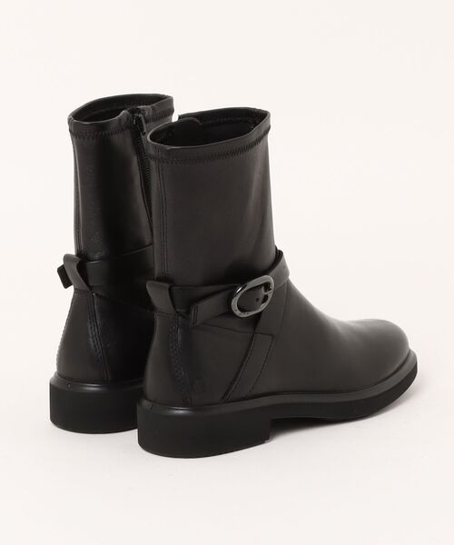 ECCO（エコー）の「大人カジュアル METROPOLE AMSTERDAM バックルストラップ付きショートブーツ プレミアムレザー使用 本革（ブーツ・メンズ・ブラック・35/36/37/38/39）」の2枚目の写真