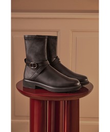 ECCO（エコー）の「大人カジュアル METROPOLE AMSTERDAM バックルストラップ付きショートブーツ プレミアムレザー使用 本革（ブーツ）」