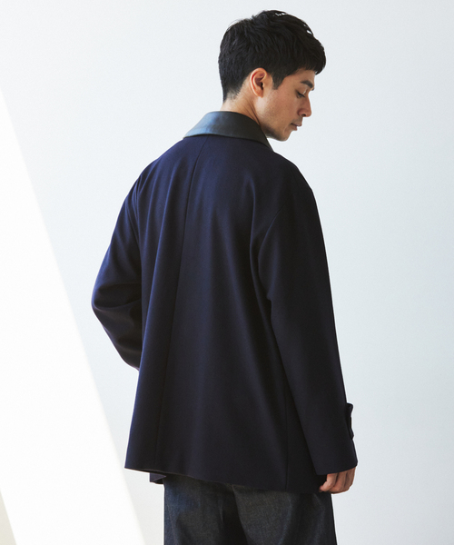 Mackintosh(マッキントッシュ)の「MACKINTOSH(マッキントッシュ) 別注 HUMBIE/ハンビー HUNTING SL(ステンカラーコート・メンズ・ネイビー・34/36/38/40)」の7枚目の写真