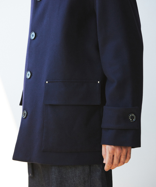 Mackintosh(マッキントッシュ)の「MACKINTOSH(マッキントッシュ) 別注 HUMBIE/ハンビー HUNTING SL(ステンカラーコート・メンズ・ネイビー・34/36/38/40)」の10枚目の写真