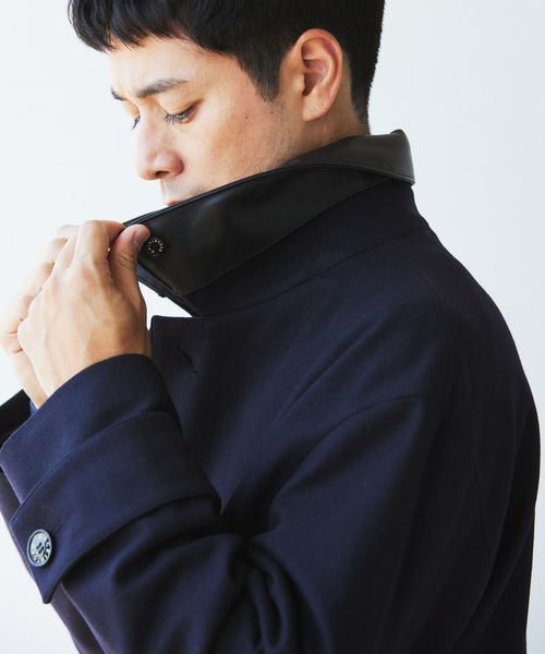 Mackintosh(マッキントッシュ)の「MACKINTOSH(マッキントッシュ) 別注 HUMBIE/ハンビー HUNTING SL(ステンカラーコート・メンズ・ネイビー・34/36/38/40)」の14枚目の写真