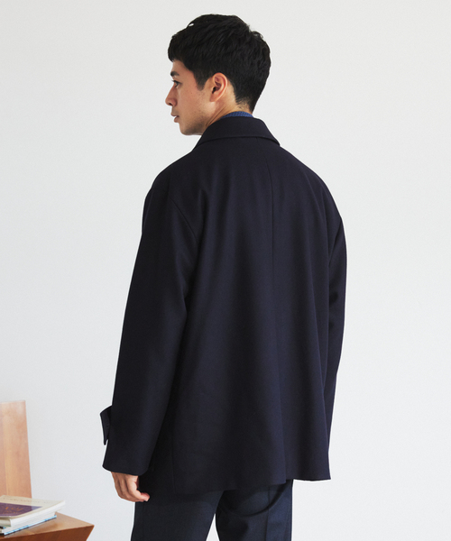 Mackintosh(マッキントッシュ)の「MACKINTOSH(マッキントッシュ) 別注 HUMBIE/ハンビー HUNTING SL(ステンカラーコート・メンズ・ネイビー・34/36/38/40)」の17枚目の写真