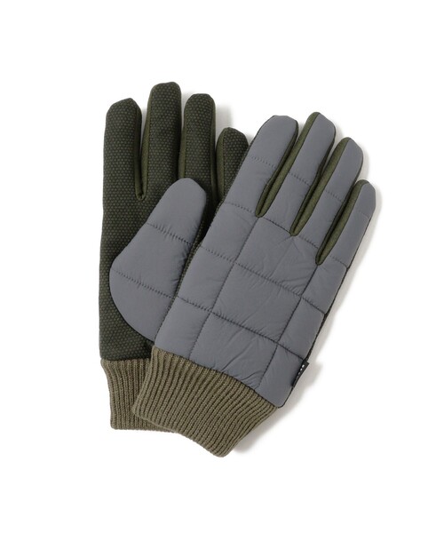 BEAMS(ビームス)の「キルト グローブ(手袋・メンズ・グレー/ブラック・ONE SIZE)」の1枚目の写真