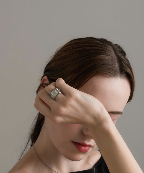 muku（ムク）の「RING/AURORA STONE（リング・レディース・ホワイト・11/13/17/19）」の4枚目の写真