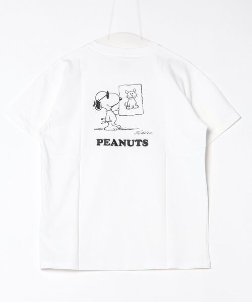 PEANUTS（ピーナッツ）の「ピーナッツ  半袖Tシャツ（Tシャツ/カットソー・レディース・ブラック/チャコールグレー/ホワイト・S/M/L/XL）」の4枚目の写真