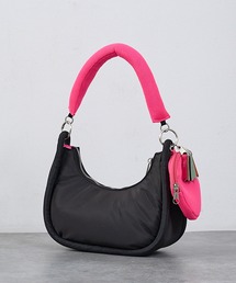 【cheek】round 2WAY shoulder 2WAY ハーフムーン型 ワンハンドバッグ