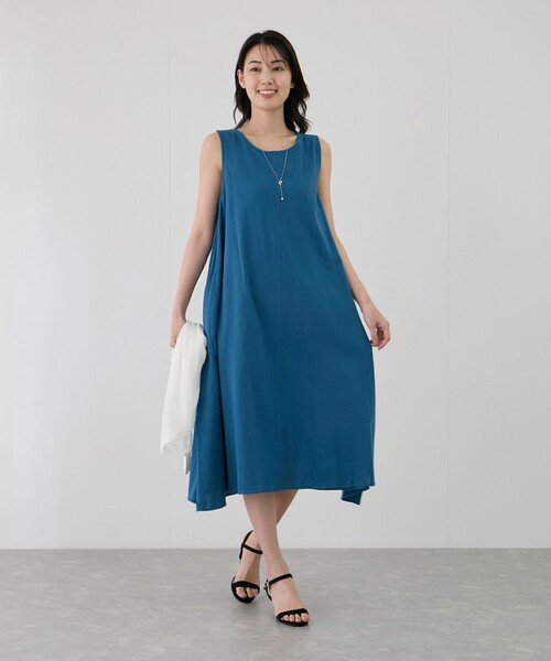 Jayro（ジャイロ）の「Aラインノースリーブワンピース（ワンピース・レディース・ベージュ/ブラック/レッド/グリーン/ターコイズブルー/イエロー系その他6・FREE）」の18枚目の写真