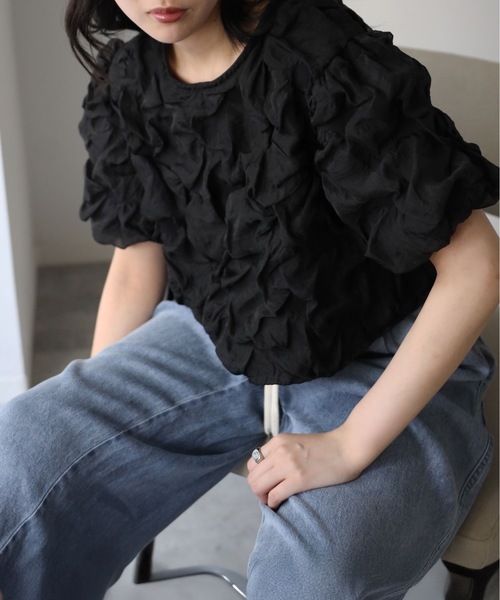 model：164cm. 着用サイズ；FREE