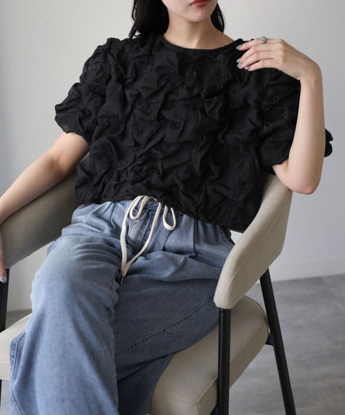 model：164cm. 着用サイズ；FREE