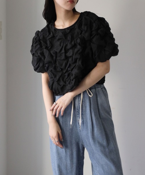 model：164cm. 着用サイズ；FREE