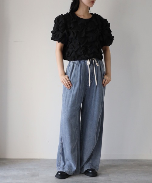 model：164cm. 着用サイズ；FREE