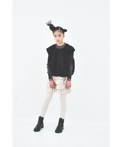 maarook(マルーク)の「タフタフリルキュロット(その他パンツ・キッズ・ブラック/ホワイト・160cm/150cm/140cm)」の12枚目の写真