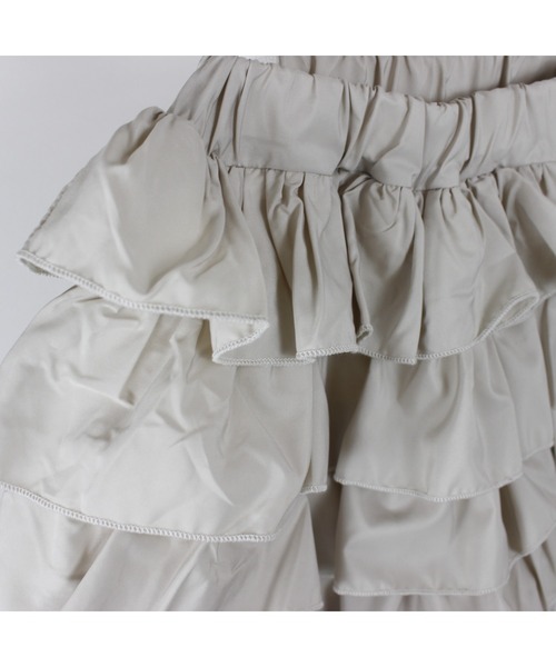 maarook(マルーク)の「タフタフリルキュロット(その他パンツ・キッズ・ブラック/ホワイト・160cm/150cm/140cm)」の4枚目の写真