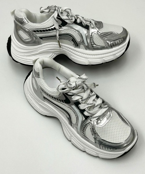 シルバーブレイズスニーカー（スニーカー）｜mebole（メボレ）の