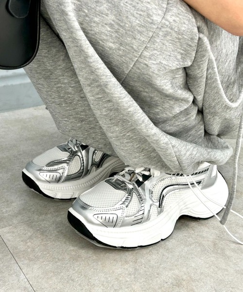 シルバーブレイズスニーカー（スニーカー）｜mebole（メボレ）の