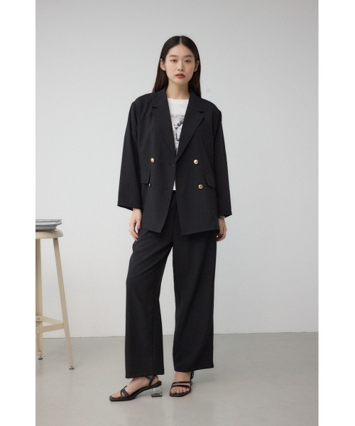 セール】サイドスリットダブルジャケット（テーラードジャケット