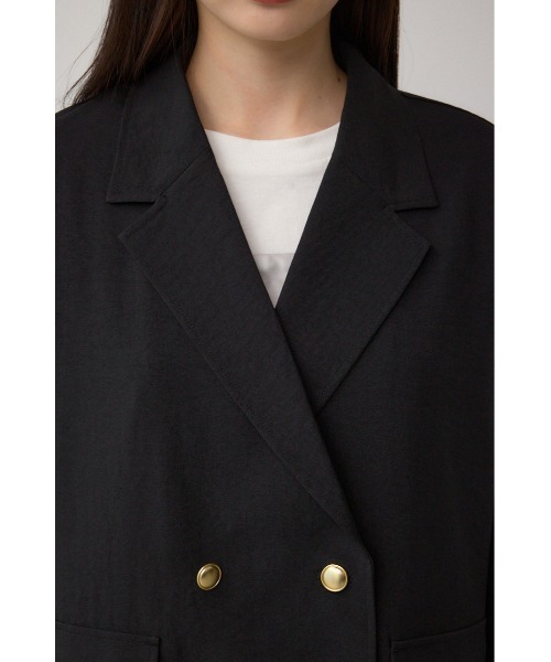 AZUL by moussy（アズールバイマウジー）の「サイドスリットダブルジャケット（テーラードジャケット・レディース・ブラウン/ライトベージュ/ブラック・MEDIUM/SMALL）」の10枚目の写真