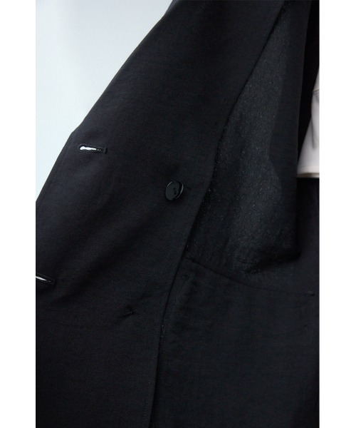 AZUL by moussy（アズールバイマウジー）の「サイドスリットダブルジャケット（テーラードジャケット・レディース・ブラウン/ライトベージュ/ブラック・MEDIUM/SMALL）」の16枚目の写真