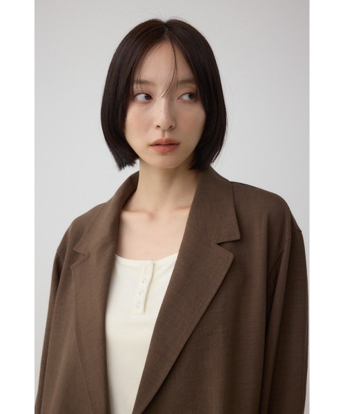 AZUL by moussy（アズールバイマウジー）の「サイドスリットダブルジャケット（テーラードジャケット・レディース・ブラウン/ライトベージュ/ブラック・MEDIUM/SMALL）」の17枚目の写真