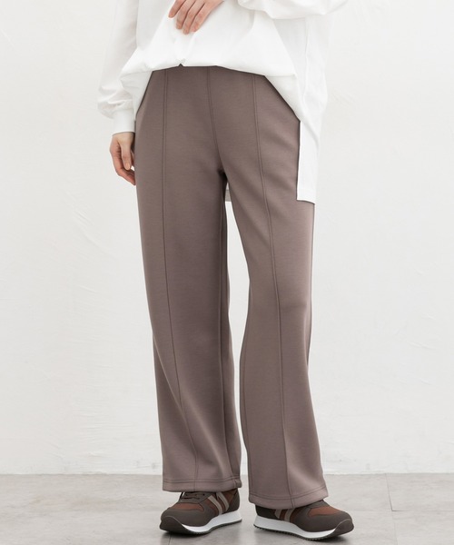 Honeys（ハニーズ）の「きれいめスウェットパンツ（スウェットパンツ・レディース・ブラウン/ブラック/杢グレー/グレイッシュベージュ/スミクロ・S/LL/L/M）」の4枚目の写真