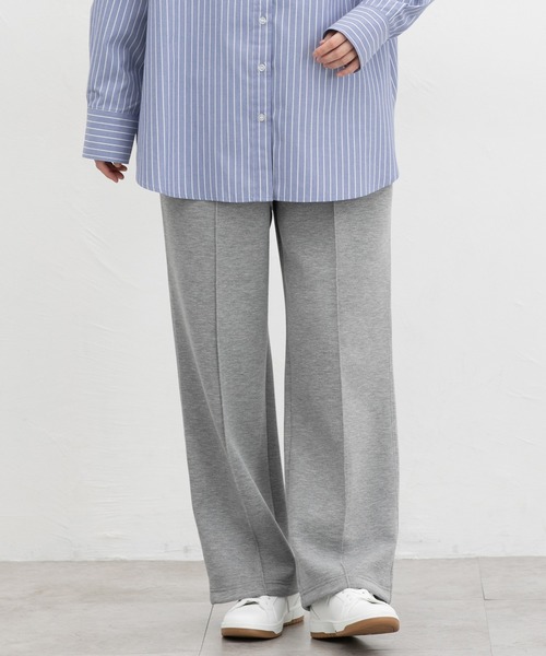 Honeys（ハニーズ）の「きれいめスウェットパンツ（スウェットパンツ・レディース・ブラウン/ブラック/杢グレー/グレイッシュベージュ/スミクロ・S/LL/L/M）」の12枚目の写真