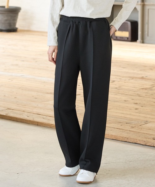 Honeys（ハニーズ）の「きれいめスウェットパンツ（スウェットパンツ・レディース・ブラウン/ブラック/杢グレー/グレイッシュベージュ/スミクロ・S/LL/L/M）」の7枚目の写真