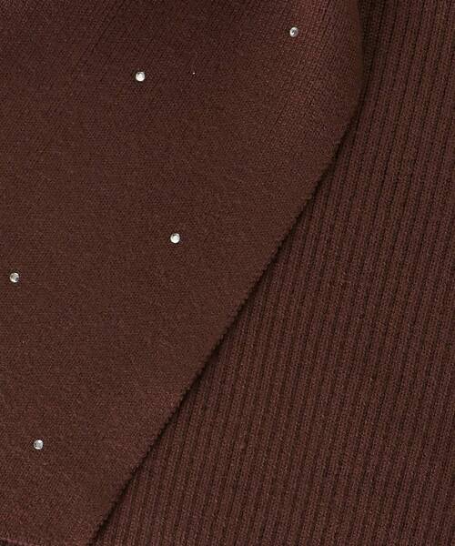 MAJESTIC LEGON（マジェスティックレゴン）の「【WEB限定/11色展開】アソートデザインリボンニットトップス（ニット/セーター・レディース・チャコールグレー/ブラック/ピンク/アイボリー/ボルドー/ブラック系その他/ホワイト系その他2/ホワイト系その他3/ブラック系その他2/グレー系その他3/ブラウン系その他2・MEDIUM）」の15枚目の写真