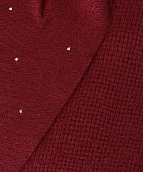 MAJESTIC LEGON（マジェスティックレゴン）の「【WEB限定/11色展開】アソートデザインリボンニットトップス（ニット/セーター・レディース・チャコールグレー/ブラック/ピンク/アイボリー/ボルドー/ブラック系その他/ホワイト系その他2/ホワイト系その他3/ブラック系その他2/グレー系その他3/ブラウン系その他2・MEDIUM）」の13枚目の写真