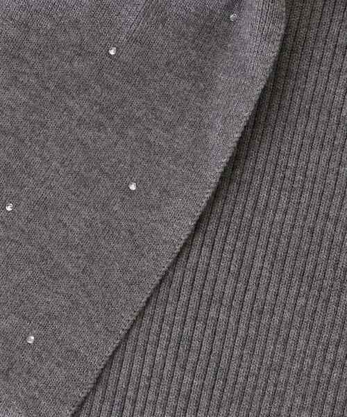 MAJESTIC LEGON（マジェスティックレゴン）の「【WEB限定/11色展開】アソートデザインリボンニットトップス（ニット/セーター・レディース・チャコールグレー/ブラック/ピンク/アイボリー/ボルドー/ブラック系その他/ホワイト系その他2/ホワイト系その他3/ブラック系その他2/グレー系その他3/ブラウン系その他2・MEDIUM）」の12枚目の写真