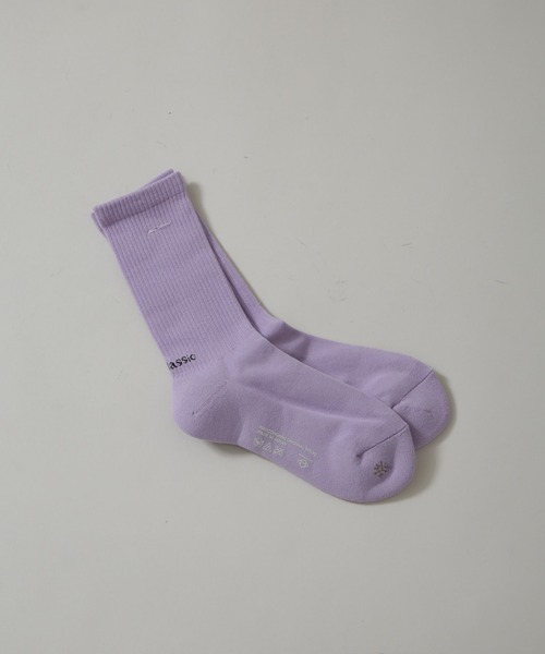 MARCOMONDE(マルコモンド)の「MARCOMONDE/sporty pile socks 23(ソックス/靴下・レディース・ラベンダー/チャコール/ホワイト・FREE)」の3枚目の写真