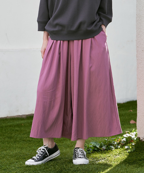 ikka(イッカ)の「ビンテージツイルタックスカーチョ(その他パンツ・レディース・オリーブ/チャコールグレー/梅/ベージュ/ネイビー・L/M/S)」の10枚目の写真