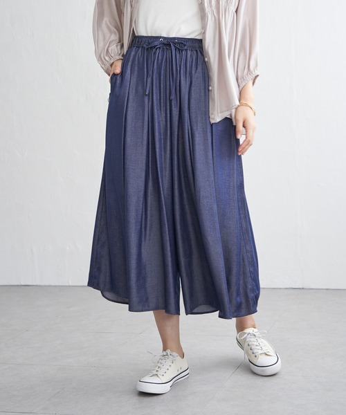 ikka(イッカ)の「ビンテージツイルタックスカーチョ(その他パンツ・レディース・オリーブ/チャコールグレー/梅/ベージュ/ネイビー・L/M/S)」の20枚目の写真