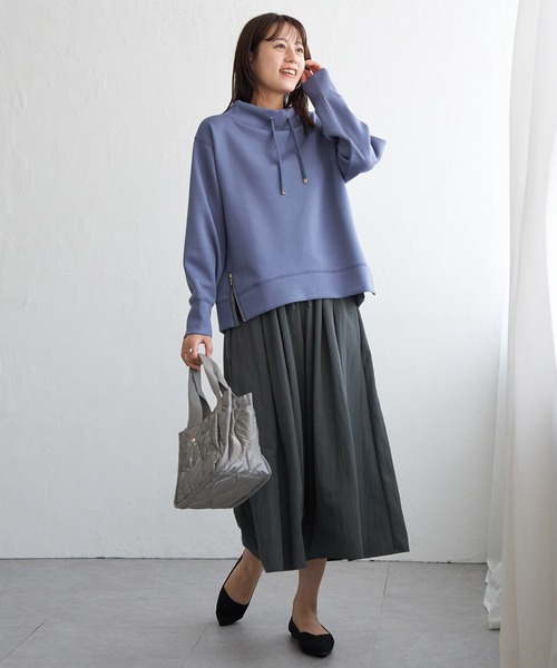 ikka(イッカ)の「ビンテージツイルタックスカーチョ(その他パンツ・レディース・オリーブ/チャコールグレー/梅/ベージュ/ネイビー・L/M/S)」の14枚目の写真