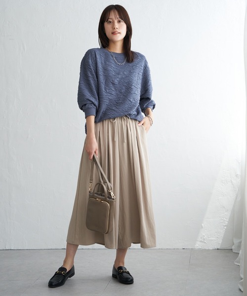 ikka(イッカ)の「ビンテージツイルタックスカーチョ(その他パンツ・レディース・オリーブ/チャコールグレー/梅/ベージュ/ネイビー・L/M/S)」の16枚目の写真