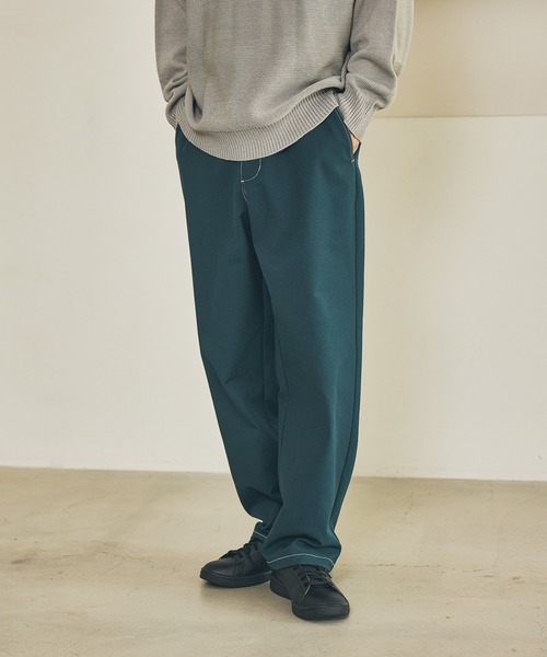 LAKOLE(ラコレ)の「ブッチャーステッチパンツ / 596083(その他パンツ・メンズ・ダークグリーン/アイボリー/ブラック・MEDIUM/LARGE)」の3枚目の写真